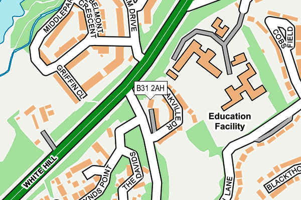 B31 2AH map - OS OpenMap – Local (Ordnance Survey)