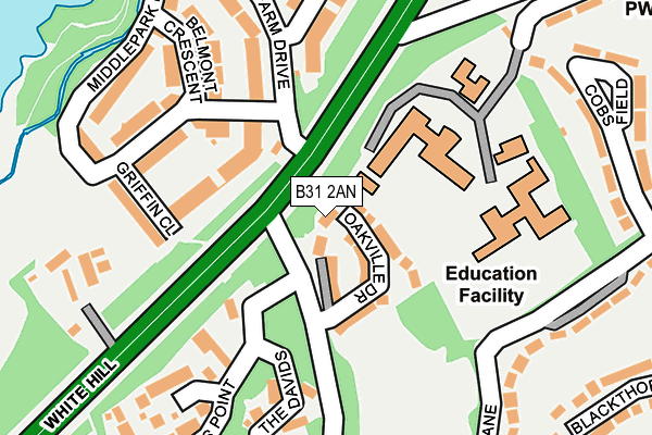 B31 2AN map - OS OpenMap – Local (Ordnance Survey)