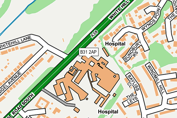 B31 2AP map - OS OpenMap – Local (Ordnance Survey)