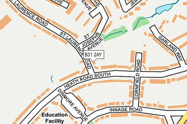 B31 2AY map - OS OpenMap – Local (Ordnance Survey)