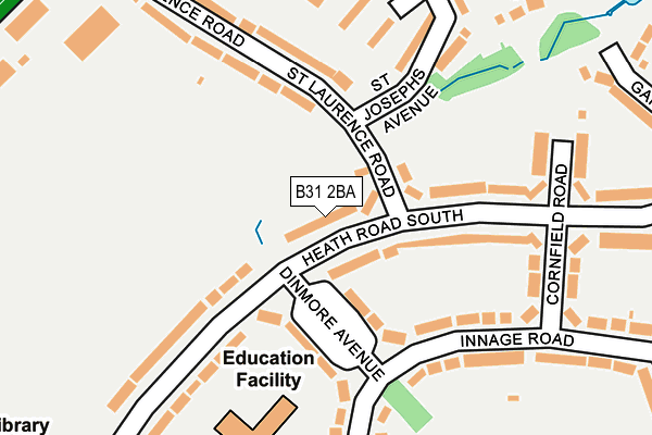 B31 2BA map - OS OpenMap – Local (Ordnance Survey)