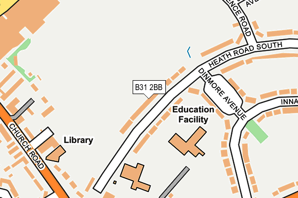 B31 2BB map - OS OpenMap – Local (Ordnance Survey)