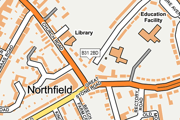 B31 2BD map - OS OpenMap – Local (Ordnance Survey)