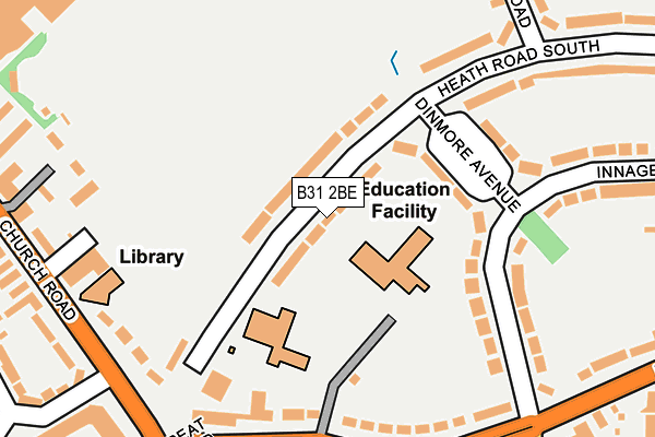 B31 2BE map - OS OpenMap – Local (Ordnance Survey)