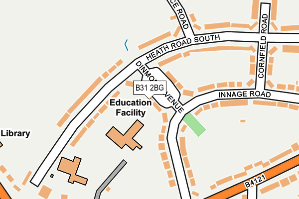 B31 2BG map - OS OpenMap – Local (Ordnance Survey)