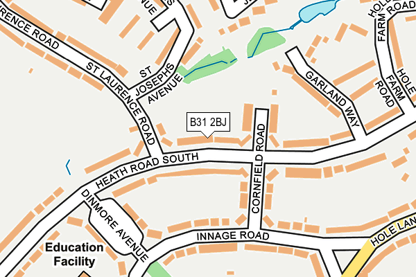 B31 2BJ map - OS OpenMap – Local (Ordnance Survey)