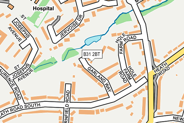 B31 2BT map - OS OpenMap – Local (Ordnance Survey)