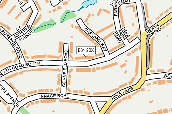 B31 2BX map - OS OpenMap – Local (Ordnance Survey)