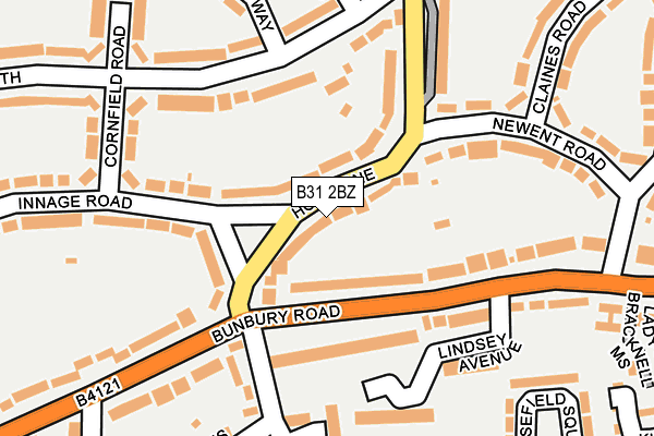 B31 2BZ map - OS OpenMap – Local (Ordnance Survey)