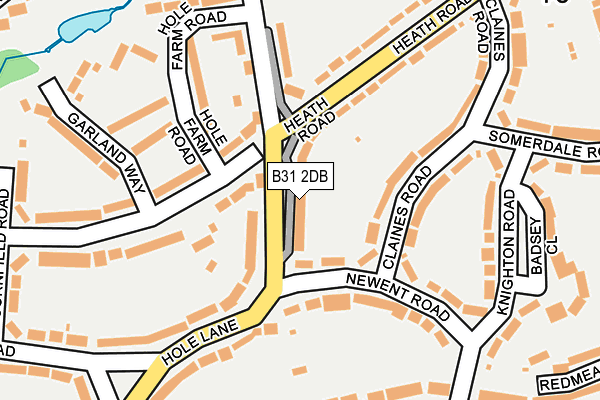 B31 2DB map - OS OpenMap – Local (Ordnance Survey)