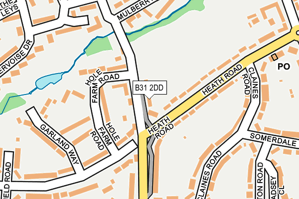 B31 2DD map - OS OpenMap – Local (Ordnance Survey)