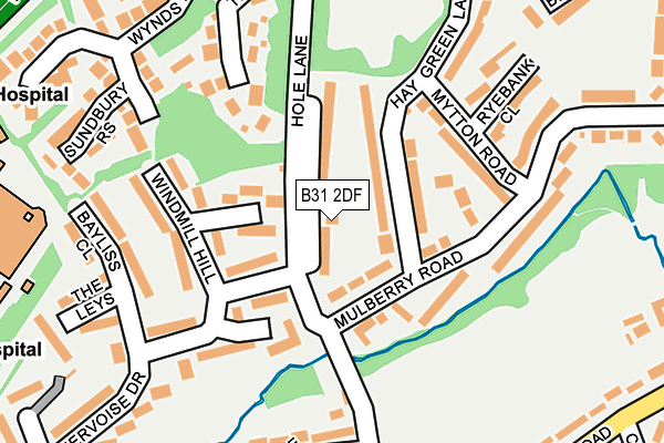 B31 2DF map - OS OpenMap – Local (Ordnance Survey)