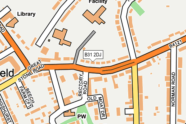 B31 2DJ map - OS OpenMap – Local (Ordnance Survey)