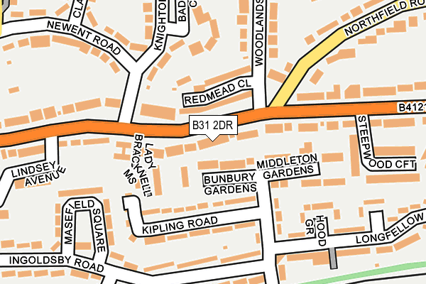 B31 2DR map - OS OpenMap – Local (Ordnance Survey)