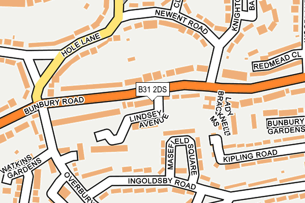 B31 2DS map - OS OpenMap – Local (Ordnance Survey)