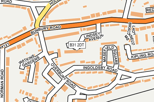 B31 2DT map - OS OpenMap – Local (Ordnance Survey)