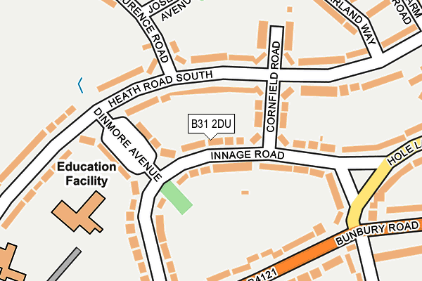 B31 2DU map - OS OpenMap – Local (Ordnance Survey)