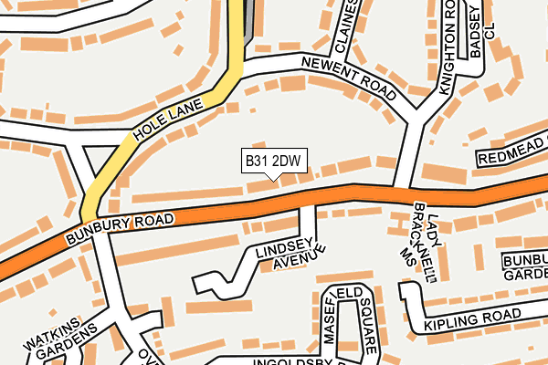 B31 2DW map - OS OpenMap – Local (Ordnance Survey)