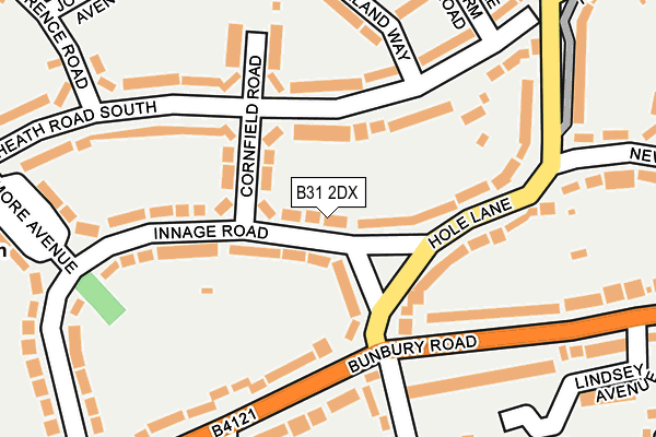 B31 2DX map - OS OpenMap – Local (Ordnance Survey)