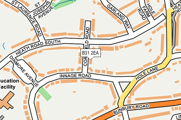 B31 2EA map - OS OpenMap – Local (Ordnance Survey)