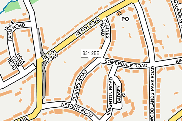 B31 2EE map - OS OpenMap – Local (Ordnance Survey)