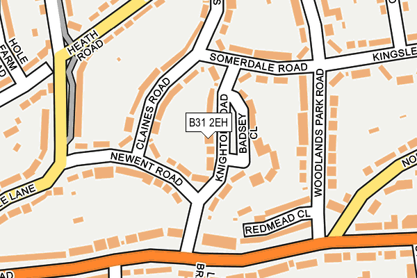 B31 2EH map - OS OpenMap – Local (Ordnance Survey)