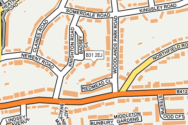 B31 2EJ map - OS OpenMap – Local (Ordnance Survey)