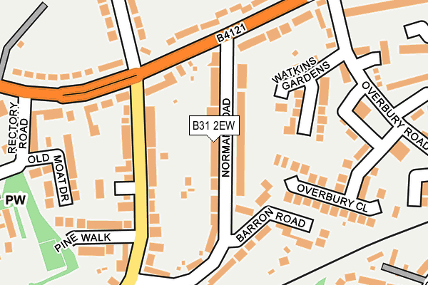 B31 2EW map - OS OpenMap – Local (Ordnance Survey)