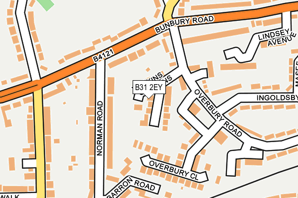 B31 2EY map - OS OpenMap – Local (Ordnance Survey)