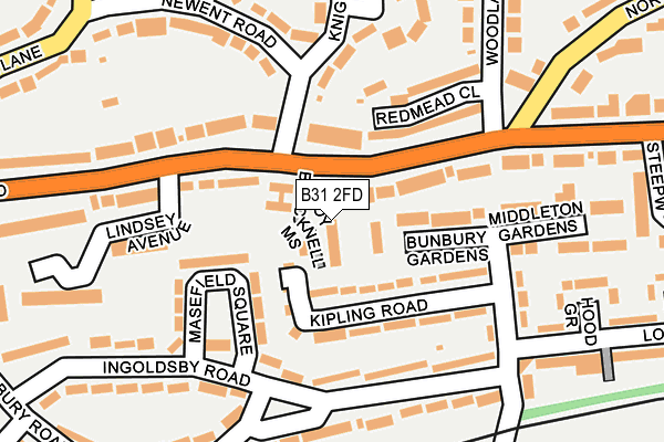 B31 2FD map - OS OpenMap – Local (Ordnance Survey)