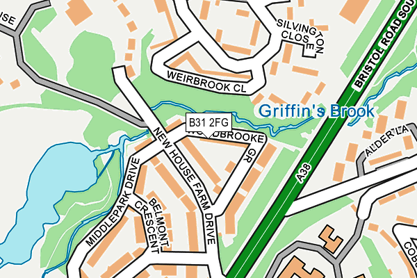 B31 2FG map - OS OpenMap – Local (Ordnance Survey)