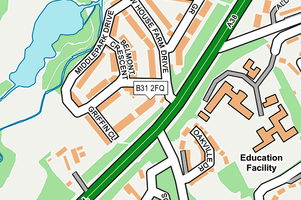 B31 2FQ map - OS OpenMap – Local (Ordnance Survey)