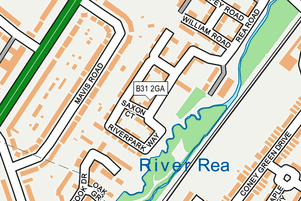 B31 2GA map - OS OpenMap – Local (Ordnance Survey)