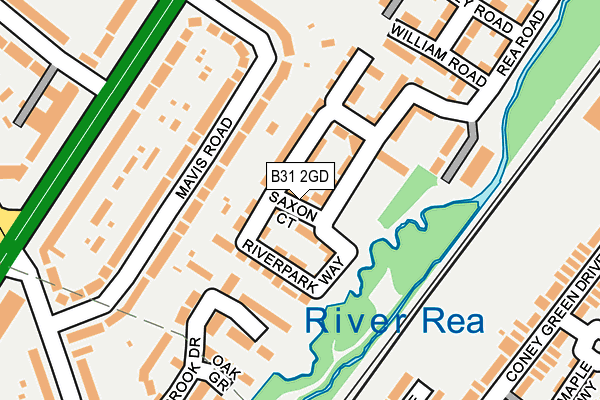 B31 2GD map - OS OpenMap – Local (Ordnance Survey)