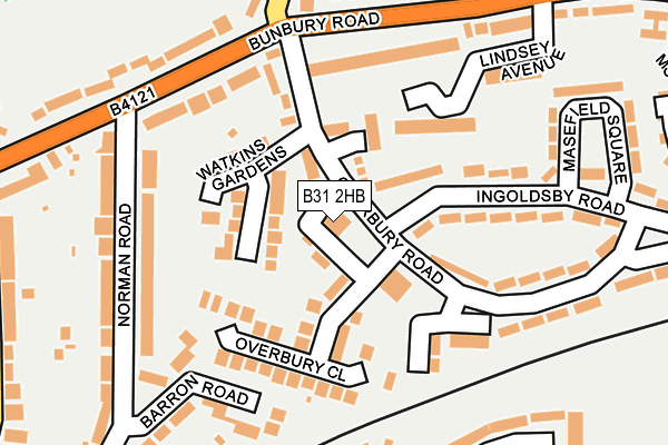 B31 2HB map - OS OpenMap – Local (Ordnance Survey)