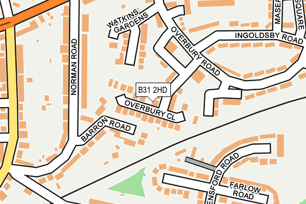 B31 2HD map - OS OpenMap – Local (Ordnance Survey)