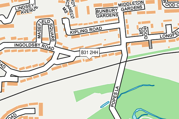 B31 2HH map - OS OpenMap – Local (Ordnance Survey)