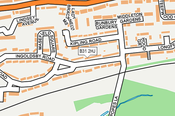 B31 2HJ map - OS OpenMap – Local (Ordnance Survey)