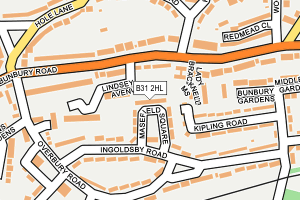 B31 2HL map - OS OpenMap – Local (Ordnance Survey)