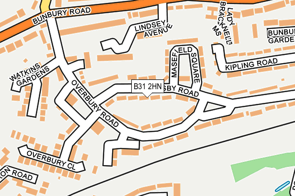 B31 2HN map - OS OpenMap – Local (Ordnance Survey)