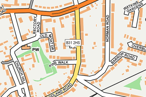 B31 2HS map - OS OpenMap – Local (Ordnance Survey)