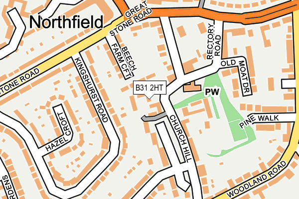 B31 2HT map - OS OpenMap – Local (Ordnance Survey)