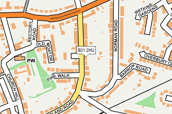 B31 2HU map - OS OpenMap – Local (Ordnance Survey)