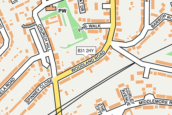 B31 2HY map - OS OpenMap – Local (Ordnance Survey)