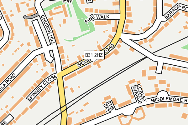 B31 2HZ map - OS OpenMap – Local (Ordnance Survey)