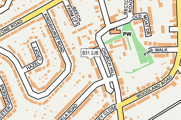 B31 2JB map - OS OpenMap – Local (Ordnance Survey)