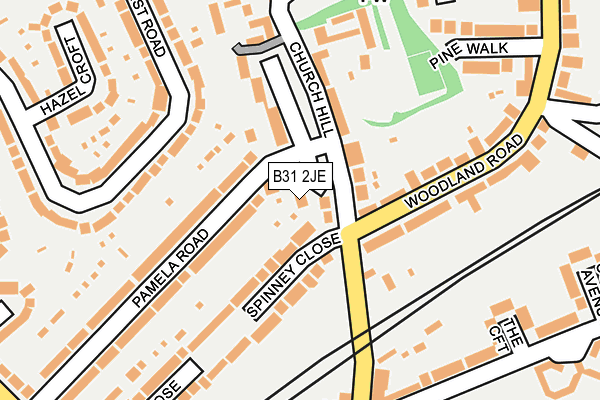 B31 2JE map - OS OpenMap – Local (Ordnance Survey)