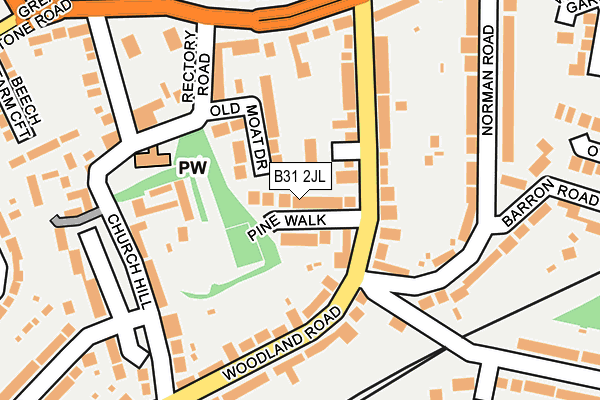 B31 2JL map - OS OpenMap – Local (Ordnance Survey)