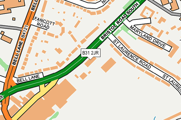 B31 2JR map - OS OpenMap – Local (Ordnance Survey)
