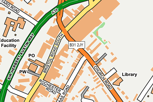 B31 2JY map - OS OpenMap – Local (Ordnance Survey)